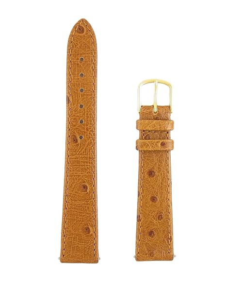 timex 18mm havana ostrich grain watch band